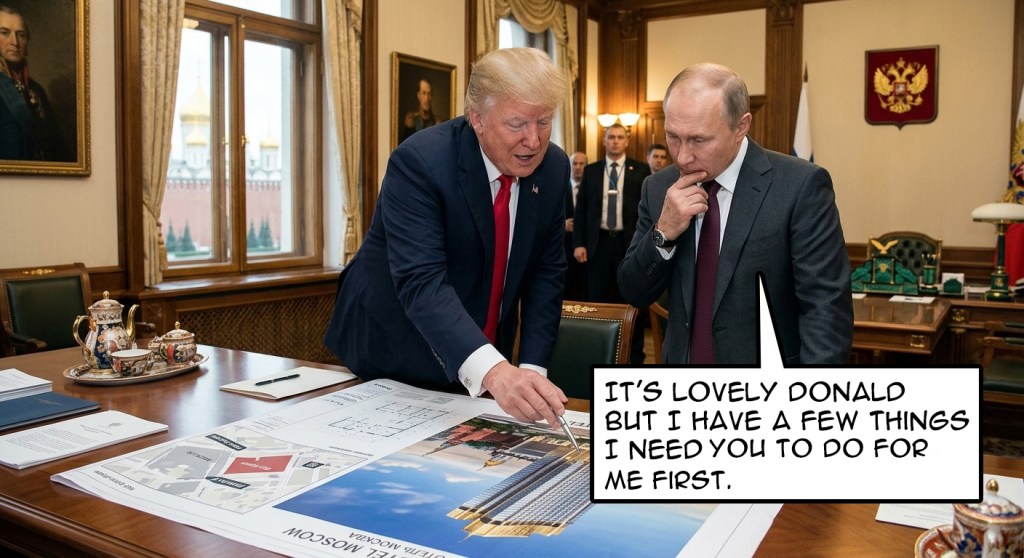 A scene depicting a meeting between two leaders, one pointing at a map on a table while the other listens intently, showcasing a tense discussion in an ornate office.